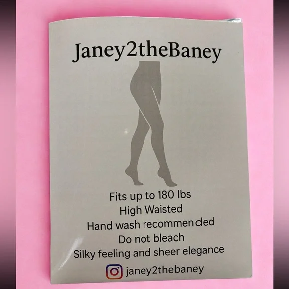 RESERVED 15/15 Janey2TheBaney SUNNY NUDE Sheer Pantyhose 10 Denier - Picture 3 of 4